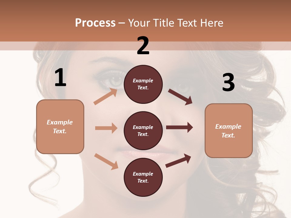 Cosmetic Beautiful Updo PowerPoint Template