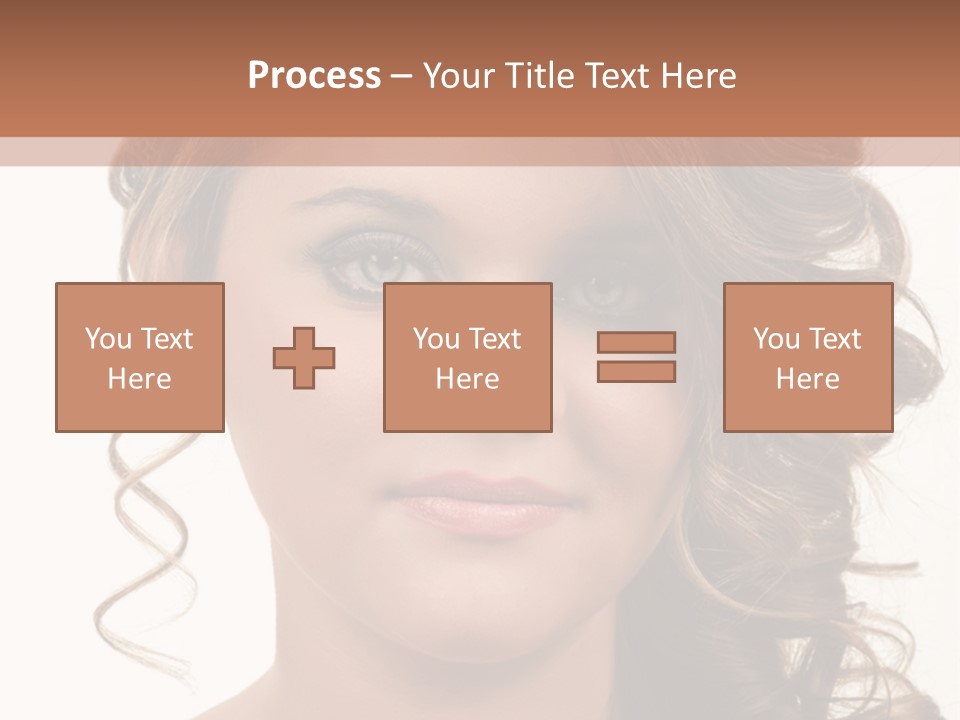 Cosmetic Beautiful Updo PowerPoint Template