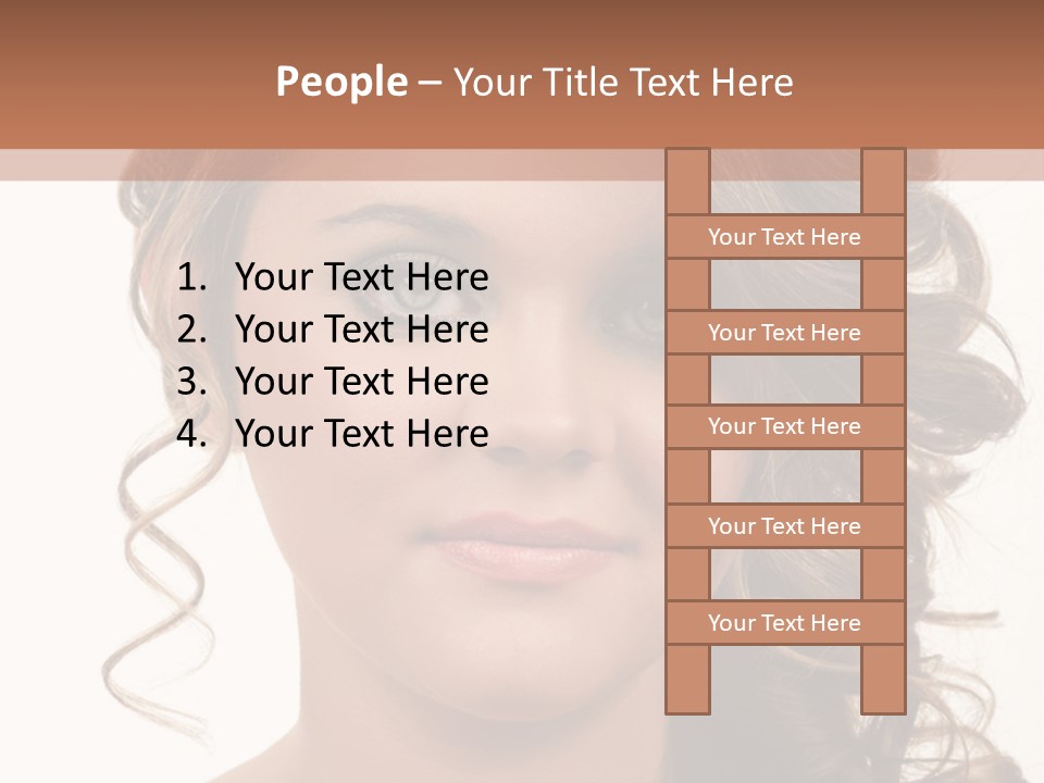 Cosmetic Beautiful Updo PowerPoint Template