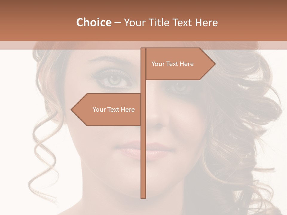 Cosmetic Beautiful Updo PowerPoint Template
