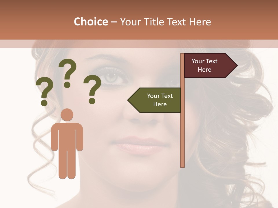 Cosmetic Beautiful Updo PowerPoint Template