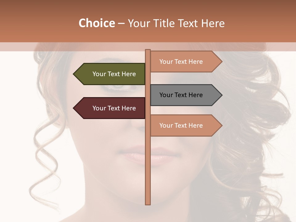 Cosmetic Beautiful Updo PowerPoint Template