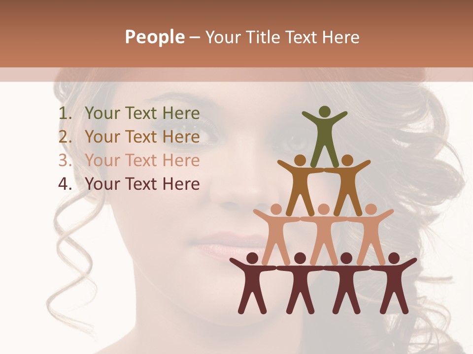 Cosmetic Beautiful Updo PowerPoint Template