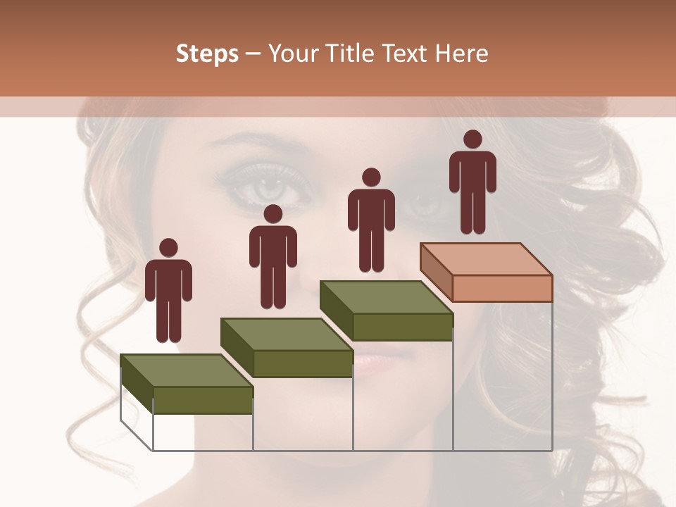 Cosmetic Beautiful Updo PowerPoint Template