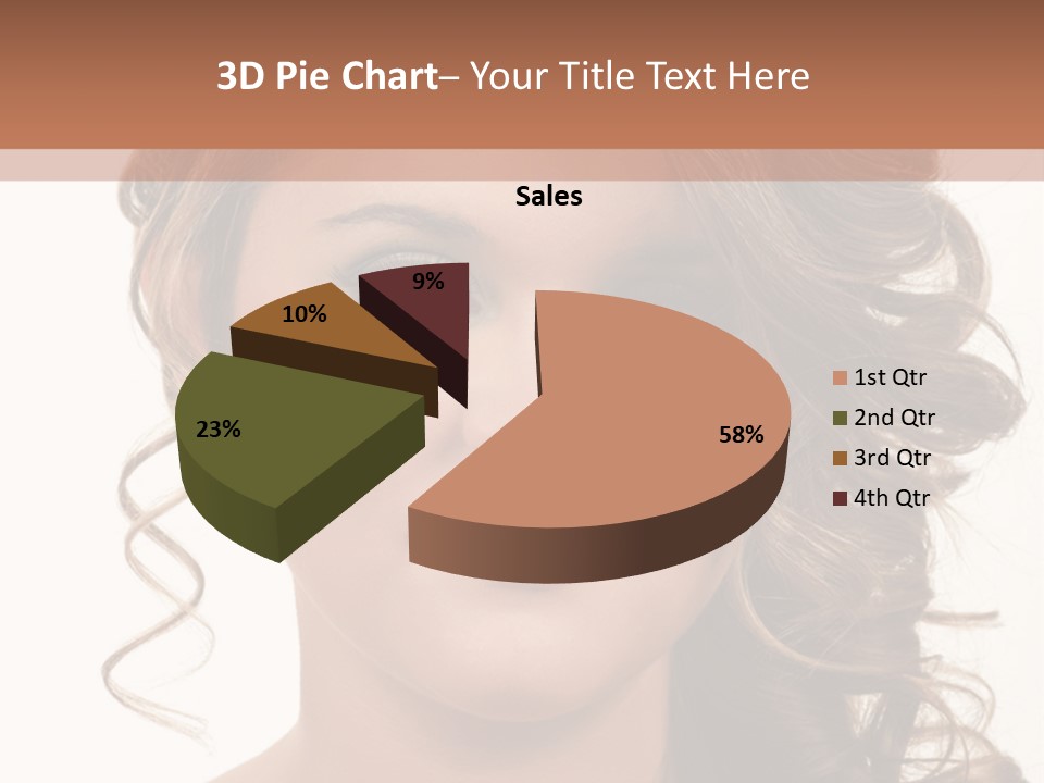 Cosmetic Beautiful Updo PowerPoint Template