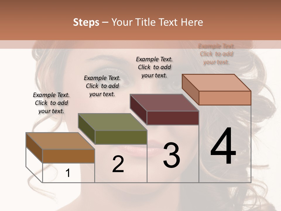 Cosmetic Beautiful Updo PowerPoint Template