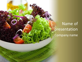 Vegetables Onion Food PowerPoint Template