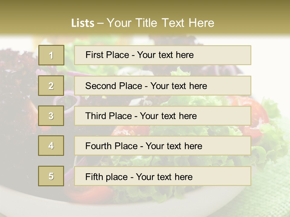 Vegetables Onion Food PowerPoint Template