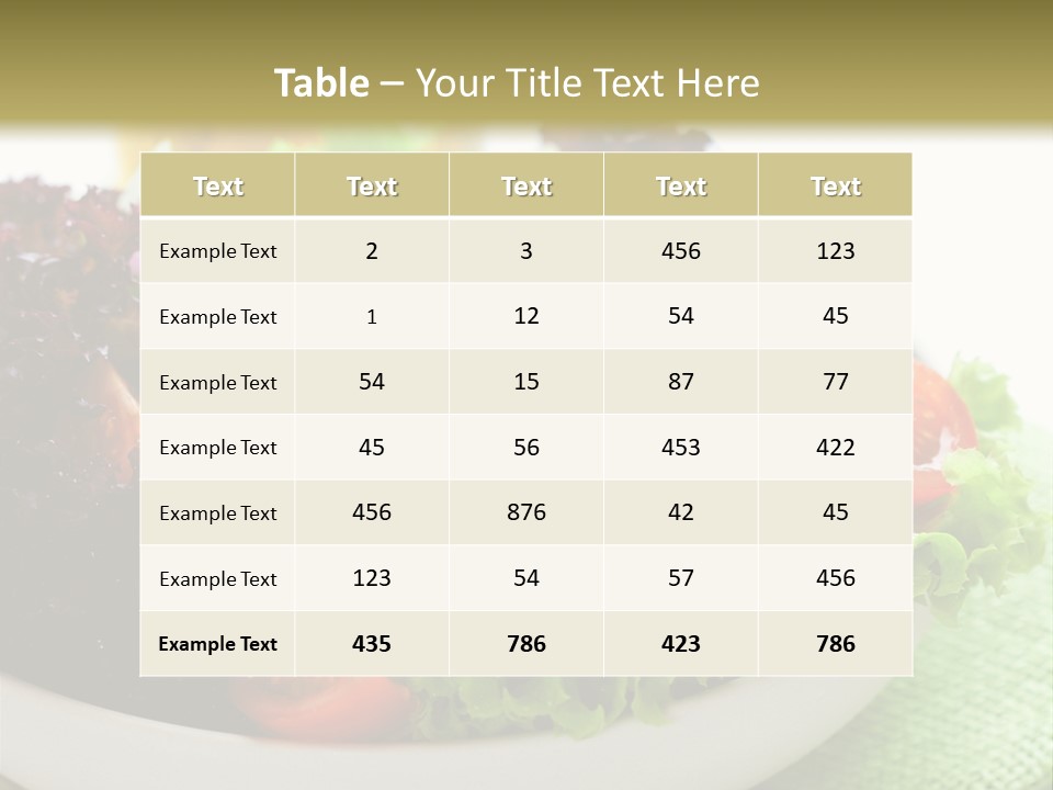 Vegetables Onion Food PowerPoint Template