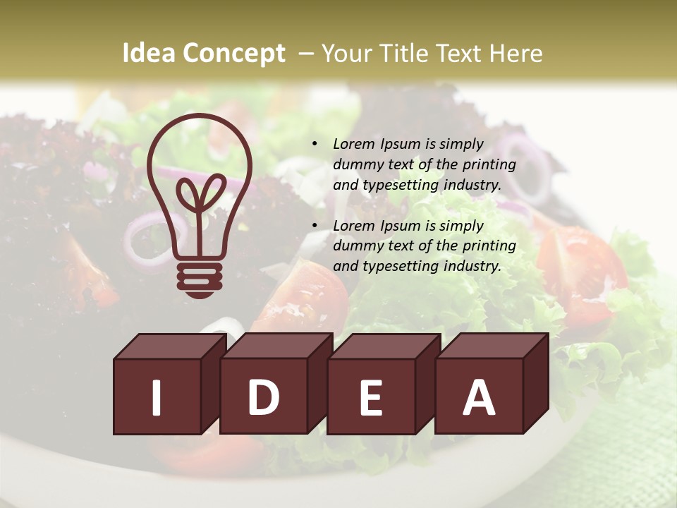 Vegetables Onion Food PowerPoint Template