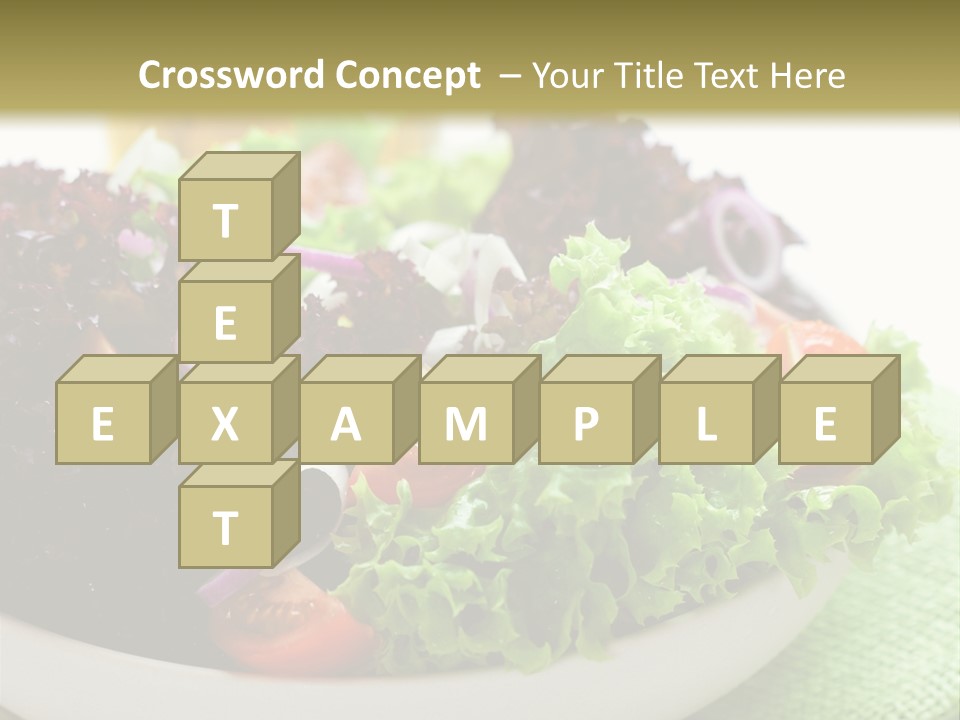 Vegetables Onion Food PowerPoint Template