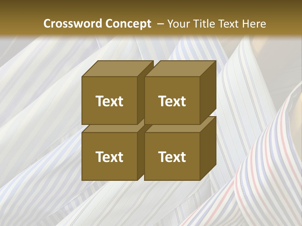 Variety Gentleman Cloth PowerPoint Template