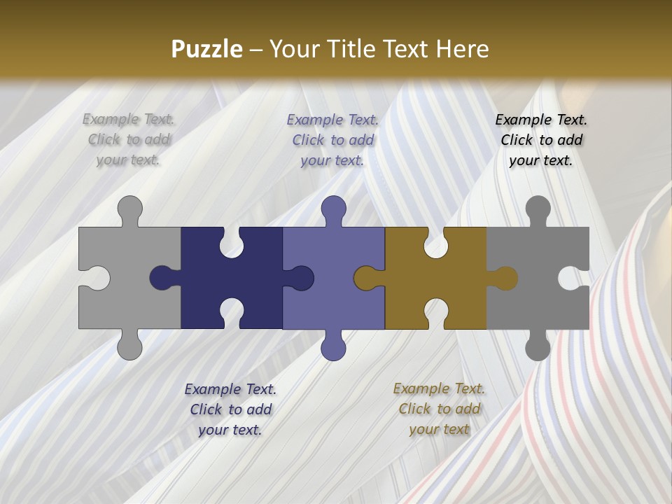 Variety Gentleman Cloth PowerPoint Template