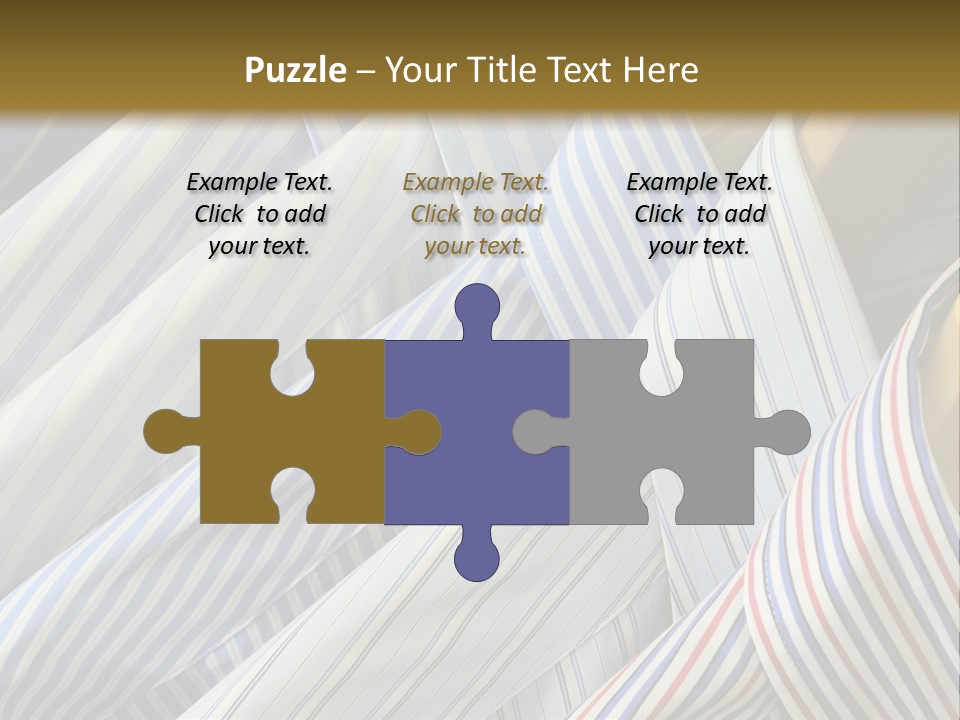 Variety Gentleman Cloth PowerPoint Template