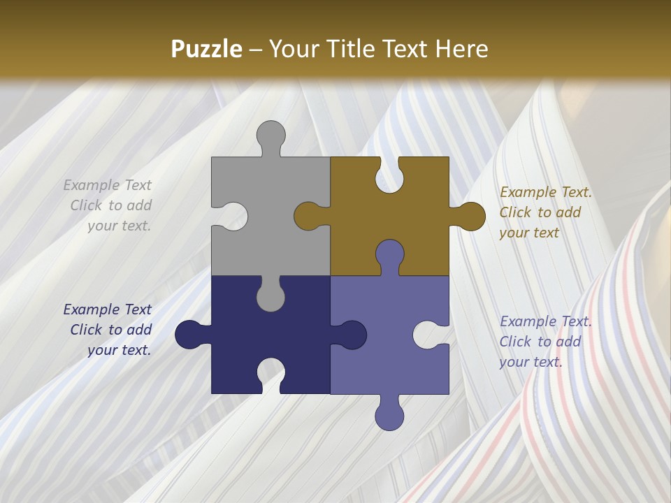 Variety Gentleman Cloth PowerPoint Template