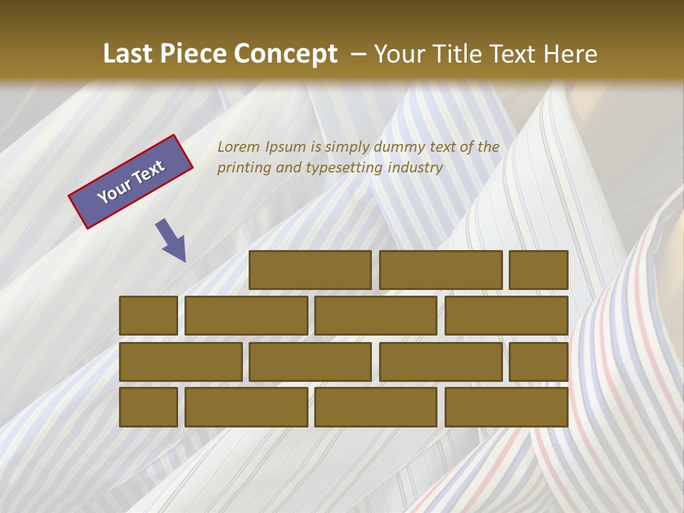 Variety Gentleman Cloth PowerPoint Template