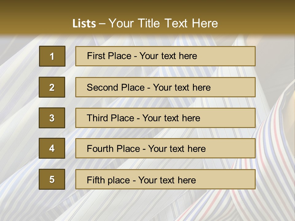 Variety Gentleman Cloth PowerPoint Template