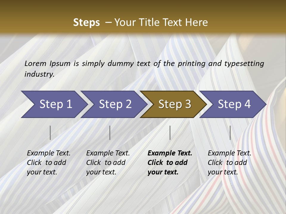 Variety Gentleman Cloth PowerPoint Template