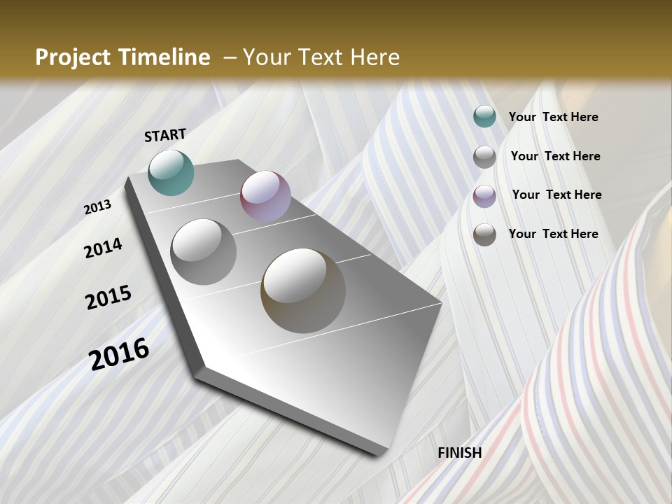 Variety Gentleman Cloth PowerPoint Template