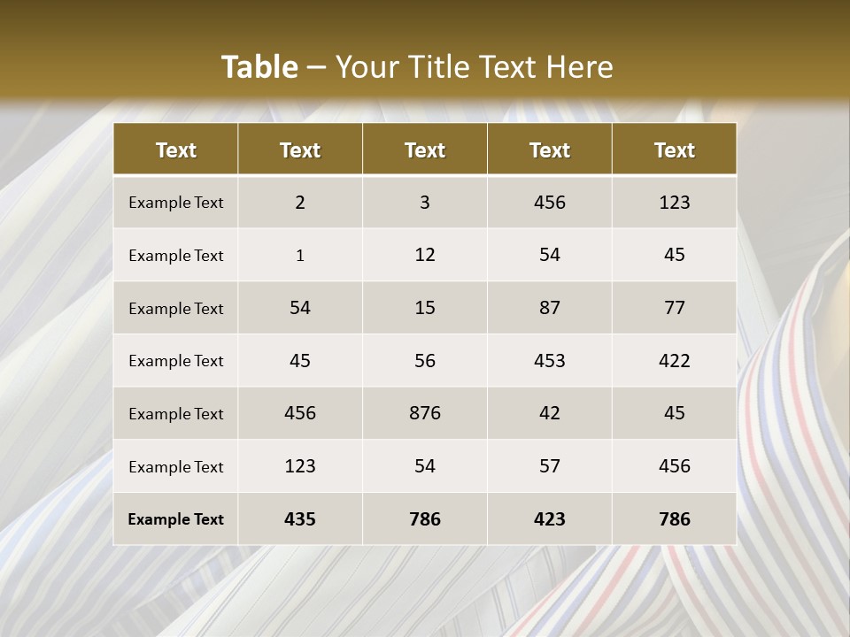 Variety Gentleman Cloth PowerPoint Template