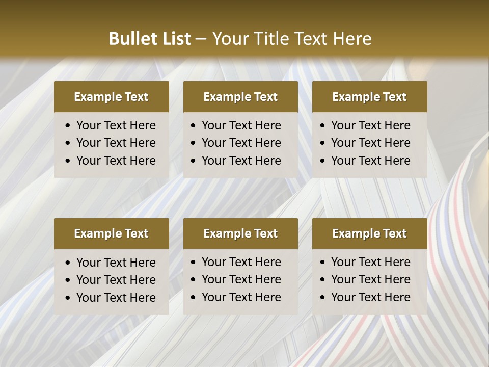 Variety Gentleman Cloth PowerPoint Template