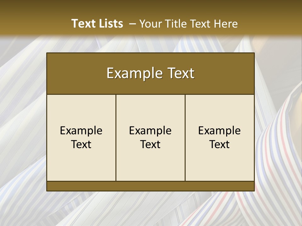 Variety Gentleman Cloth PowerPoint Template