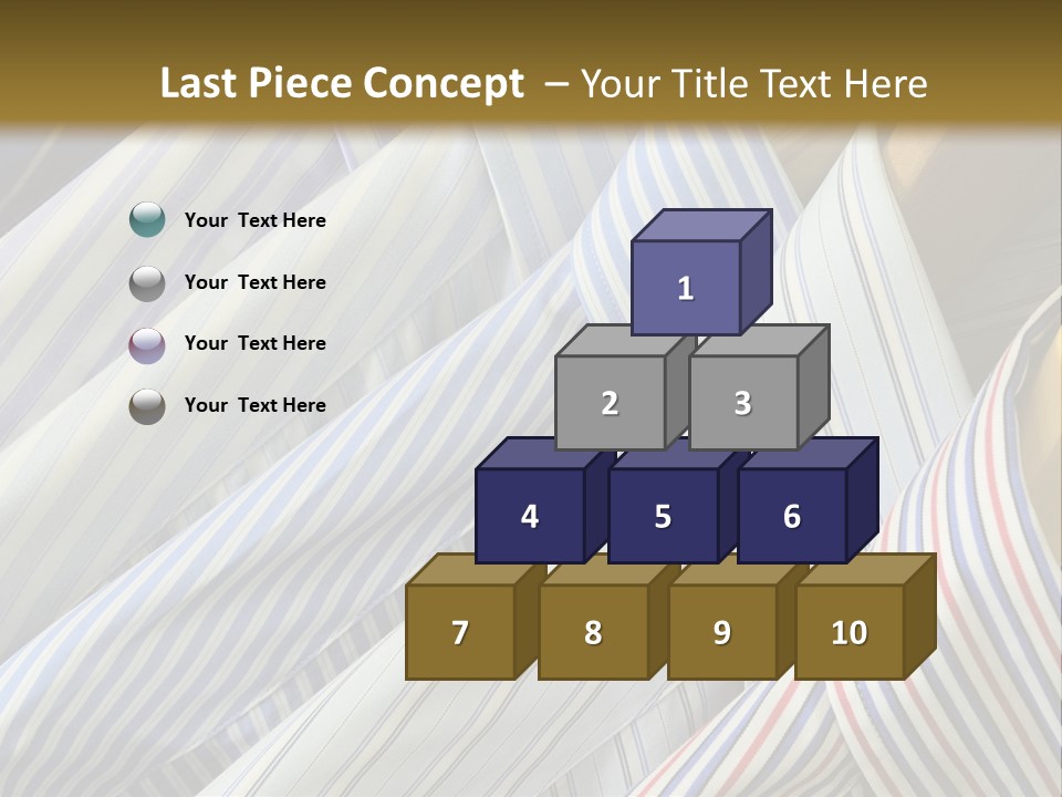 Variety Gentleman Cloth PowerPoint Template