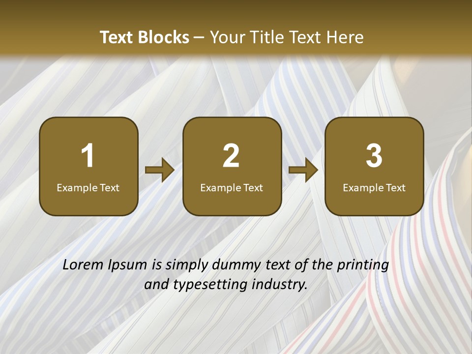 Variety Gentleman Cloth PowerPoint Template