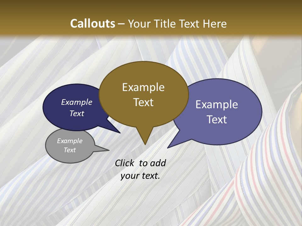 Variety Gentleman Cloth PowerPoint Template