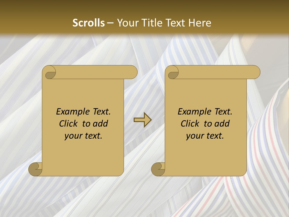 Variety Gentleman Cloth PowerPoint Template