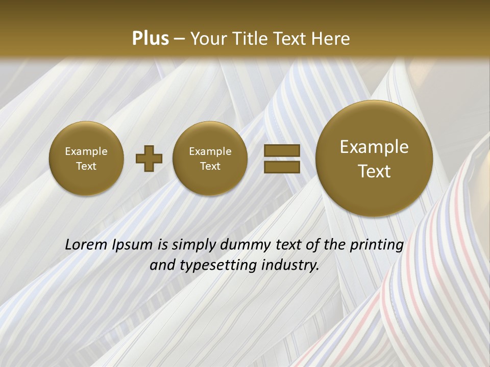 Variety Gentleman Cloth PowerPoint Template