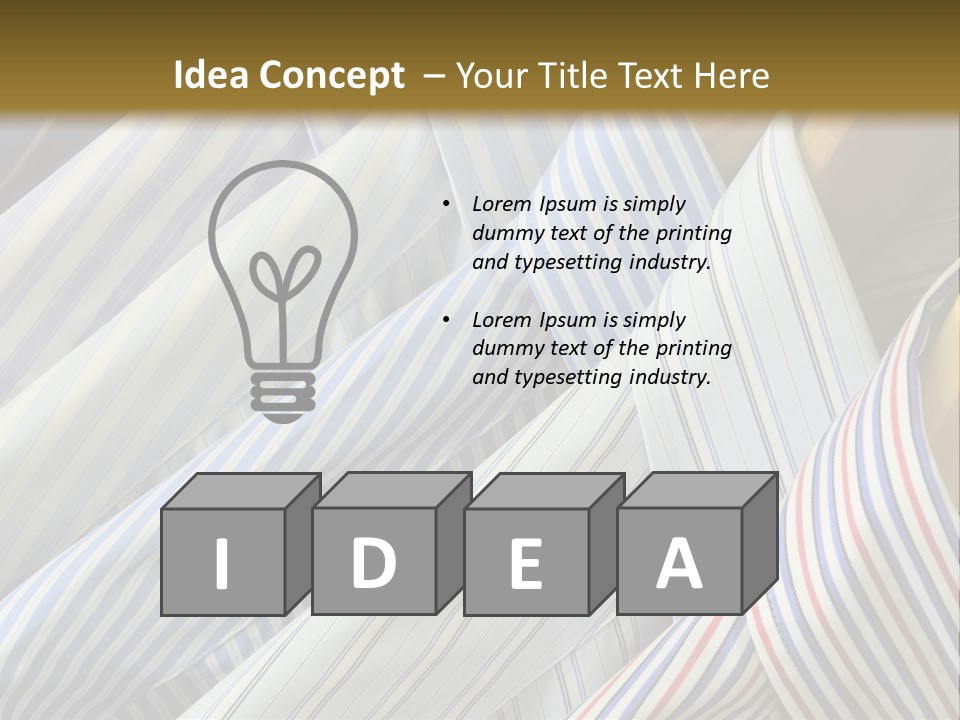 Variety Gentleman Cloth PowerPoint Template