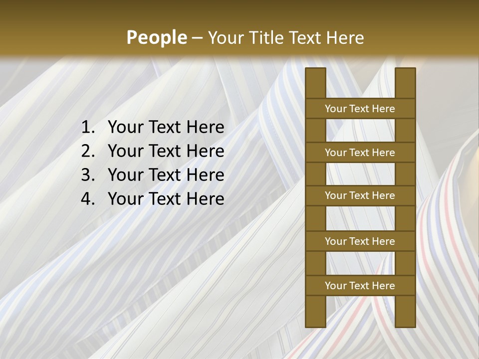 Variety Gentleman Cloth PowerPoint Template