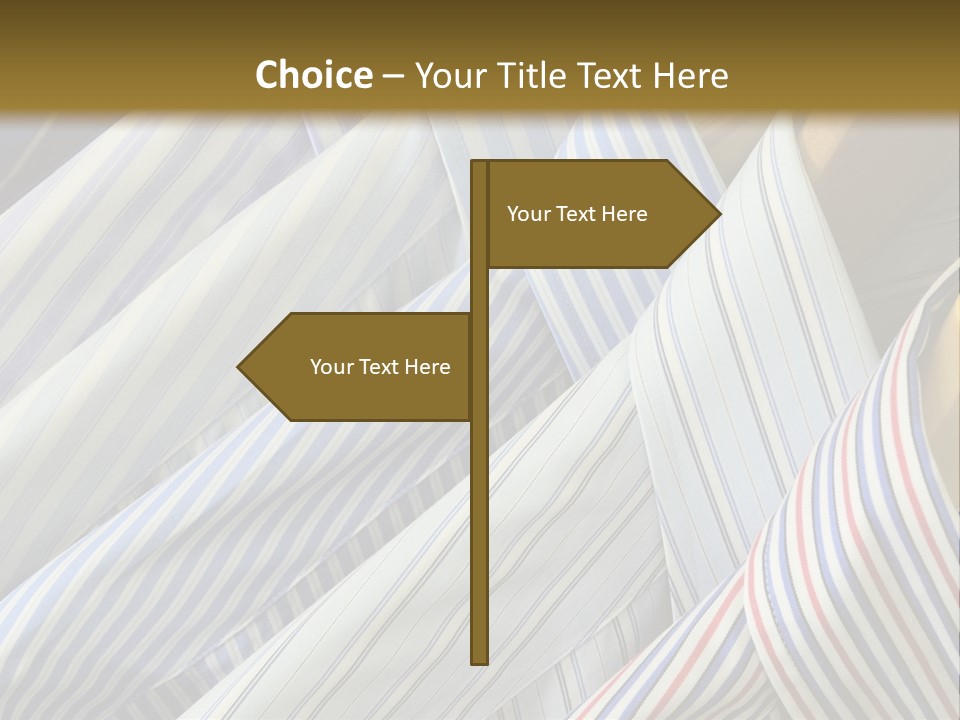 Variety Gentleman Cloth PowerPoint Template