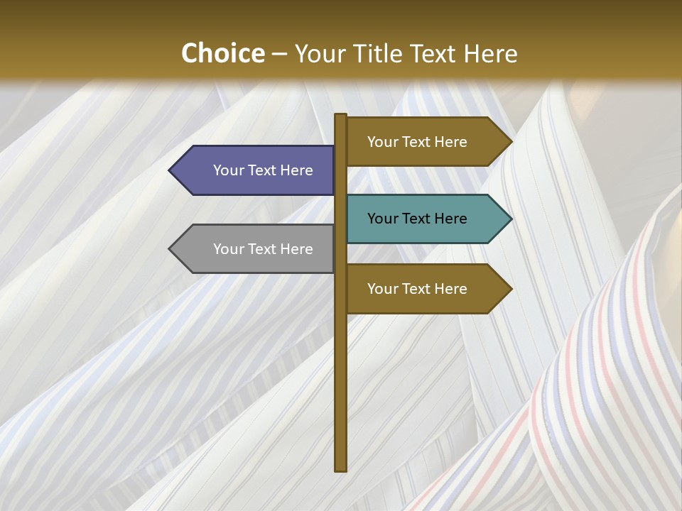 Variety Gentleman Cloth PowerPoint Template