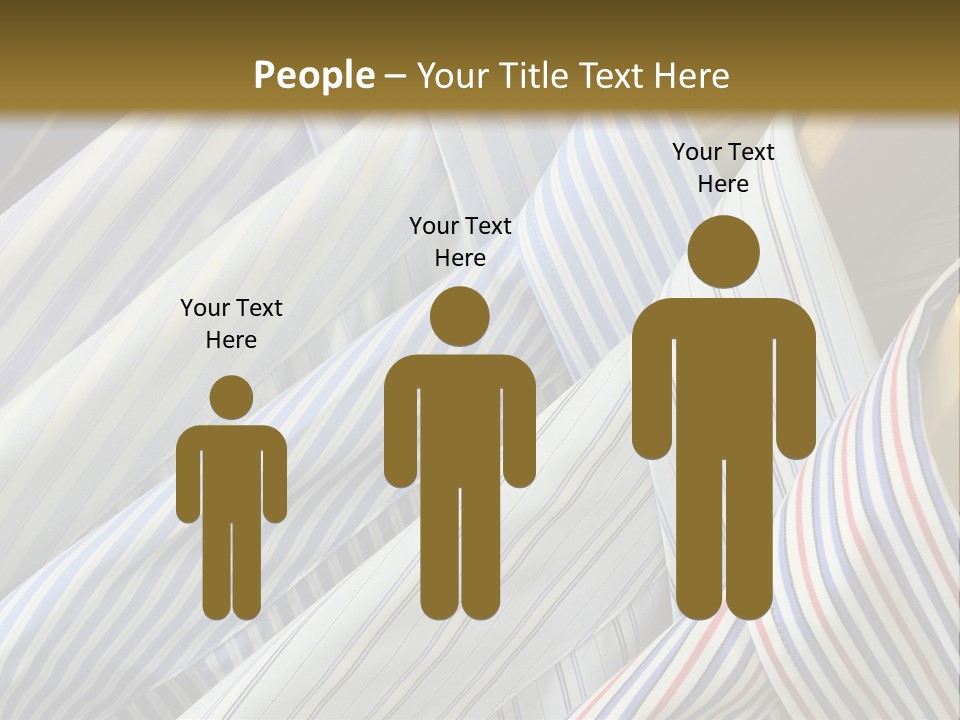 Variety Gentleman Cloth PowerPoint Template