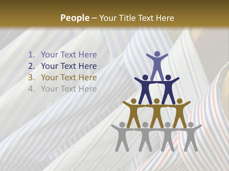 Variety Gentleman Cloth PowerPoint Template