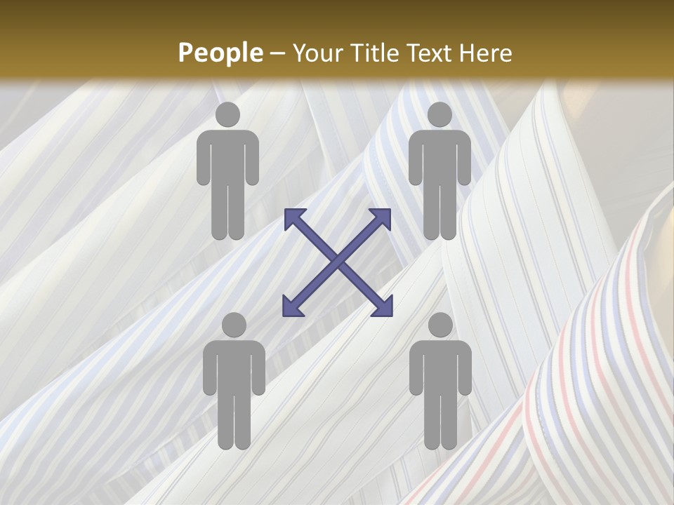 Variety Gentleman Cloth PowerPoint Template