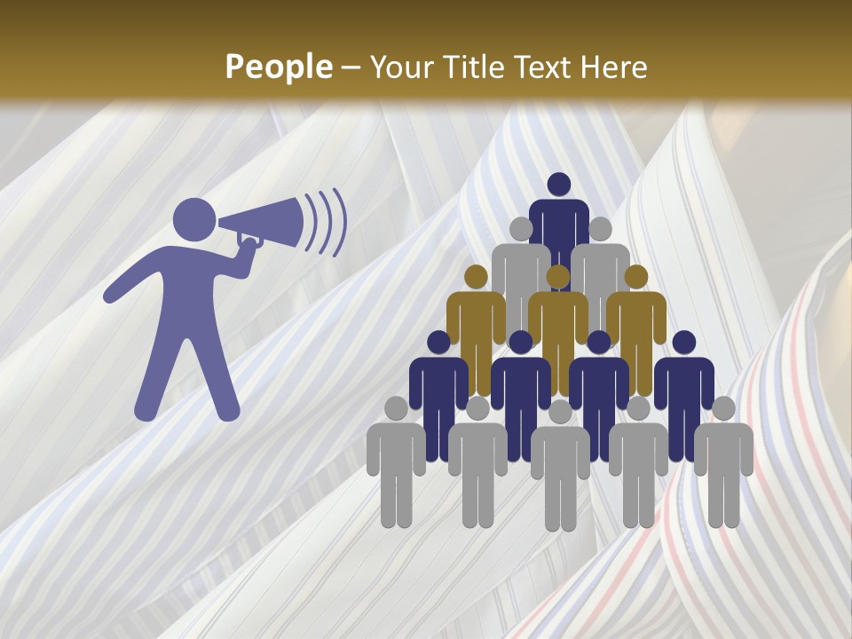 Variety Gentleman Cloth PowerPoint Template