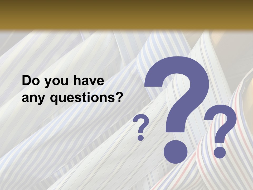 Variety Gentleman Cloth PowerPoint Template