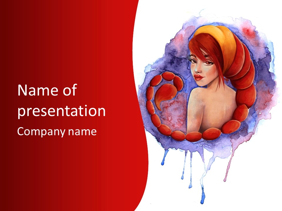 Scorpio Horoscope Year PowerPoint Template