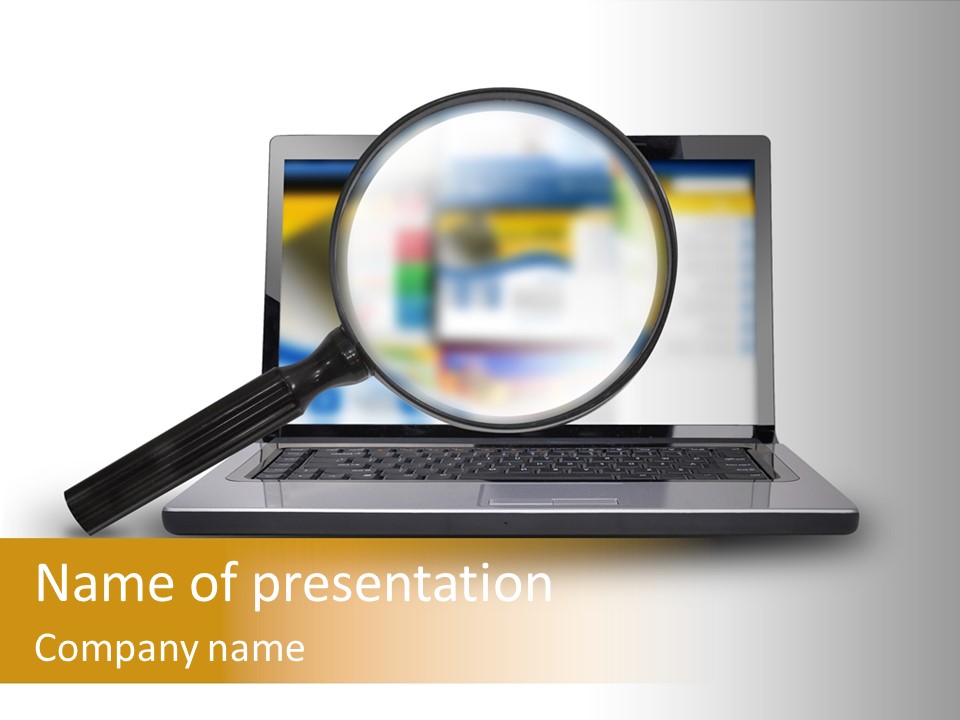 Page Web Glass PowerPoint Template