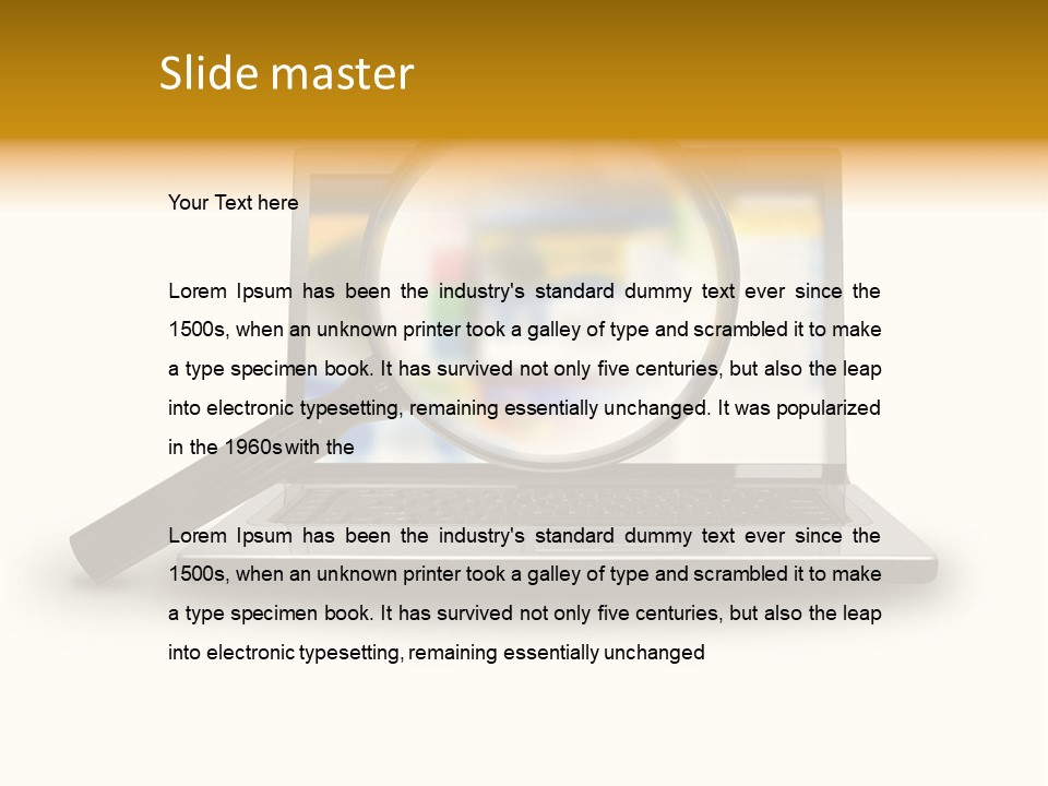 Page Web Glass PowerPoint Template