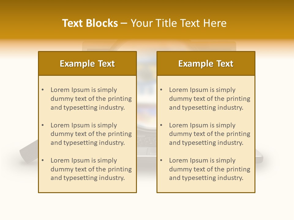Page Web Glass PowerPoint Template