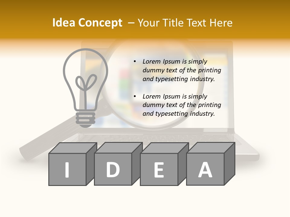 Page Web Glass PowerPoint Template