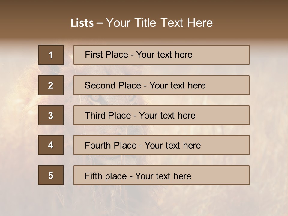 Hair Africa Wild PowerPoint Template