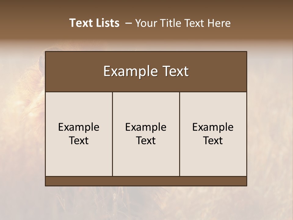 Hair Africa Wild PowerPoint Template
