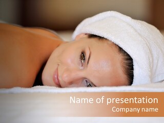 Lady Beauty Human PowerPoint Template