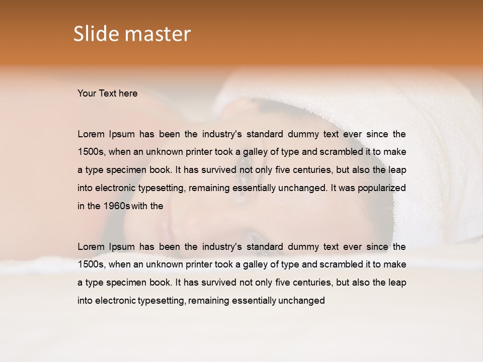 Lady Beauty Human PowerPoint Template