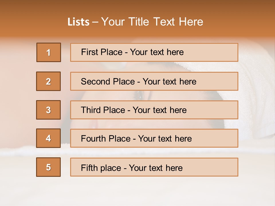Lady Beauty Human PowerPoint Template